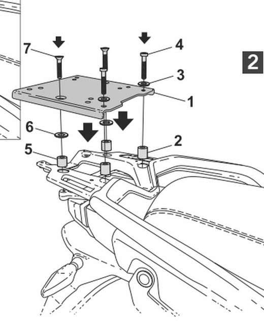Fijaciones bául MOTO CF MOTO MT800 '21