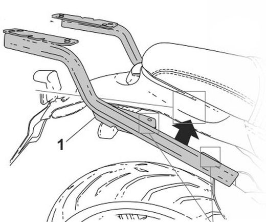 QJMOTOR SRV550 '22> Portaequipajes Shad