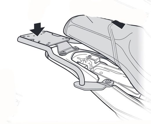 Soporte maleta shad um adventur 125 '18