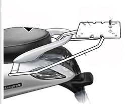 Soporte baúl shad yamaha delight 125 '13