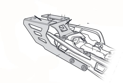 Soporte baúl trasero shad yamaha tracer 900 18>20