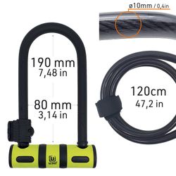 Candado Bicicleta Antirrobo U Bici U Lock Patinete eléctrico