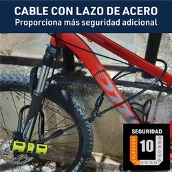 Candado Bicicleta Antirrobo U Bici U Lock Patinete eléctrico