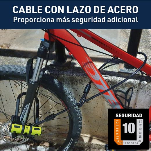 Candado Bicicleta Antirrobo U Bici U Lock Patinete eléctrico