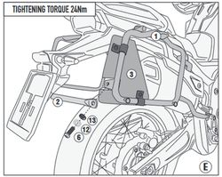 VOGE Valico 525 DSX (24)  Portamaletas lateral específico para maletas MONOKEY®